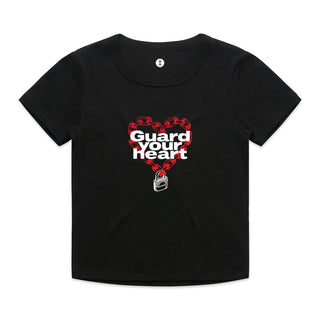 Guard Your Heart Baby Tee - Black